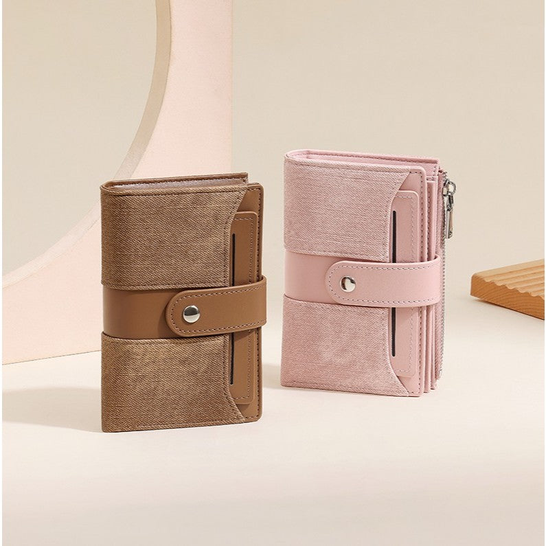 Women's zip wallet in several colors