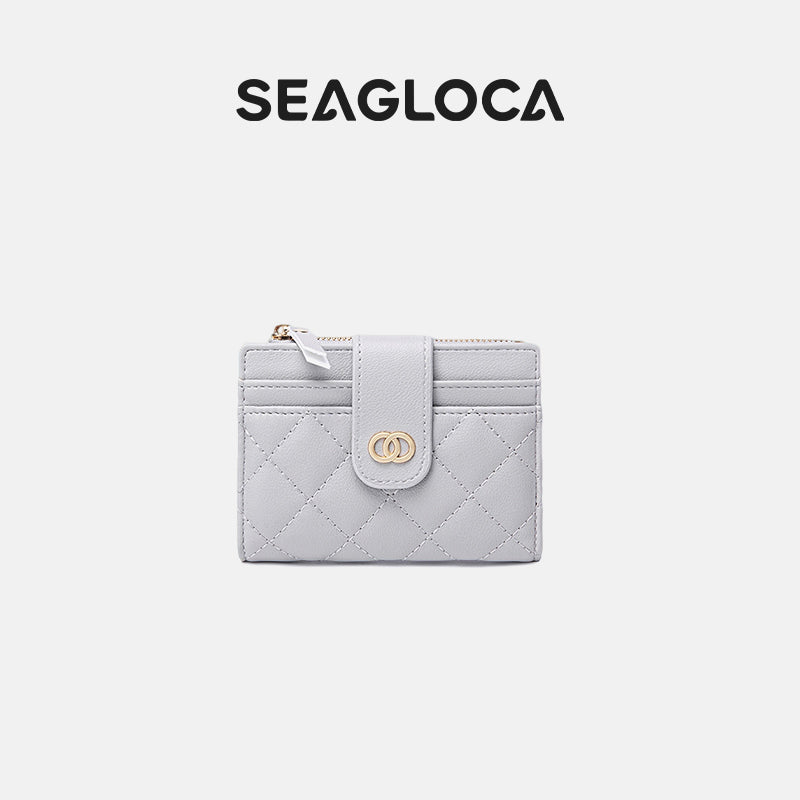 Seagloca New Luxury Women Short Wallet Lady Purse With Card Holder No. 353