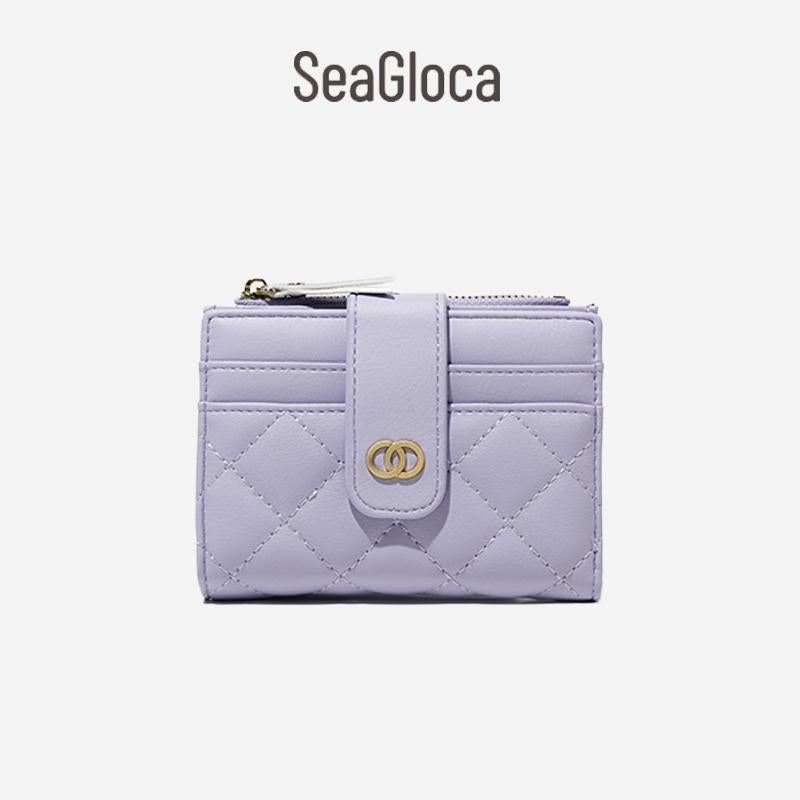 Seagloca New Luxury Women Short Wallet Lady Purse With Card Holder No. 353