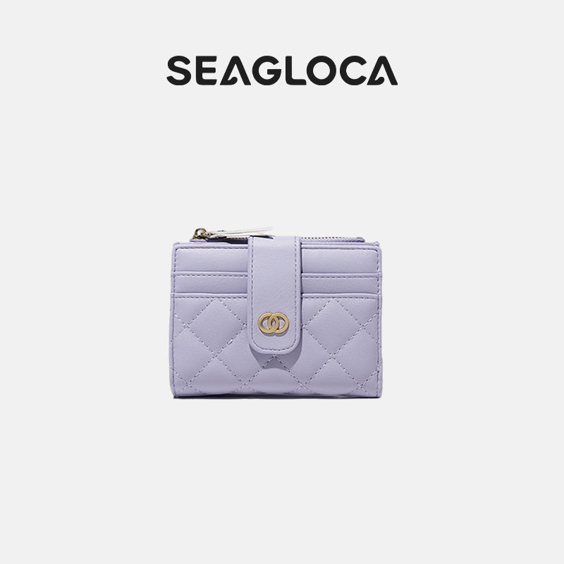Seagloca New Luxury Women Short Wallet Lady Purse With Card Holder No. 353