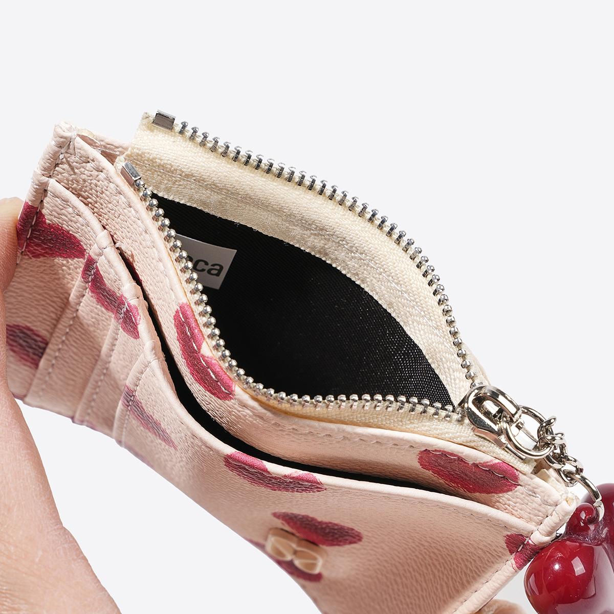 SeaGloca Valentine's Day Beloved Heart Card Holder with Ornaments For Woman No 02