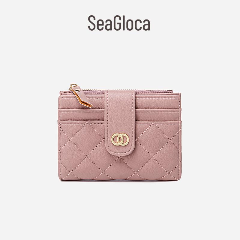 Seagloca New Luxury Women Short Wallet Lady Purse With Card Holder No. 353