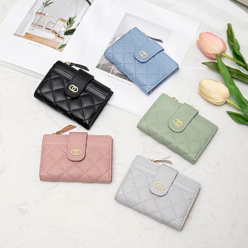 Seagloca New Luxury Women Short Wallet Lady Purse With Card Holder No. 353