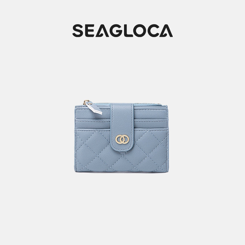 Seagloca New Luxury Women Short Wallet Lady Purse With Card Holder No. 353
