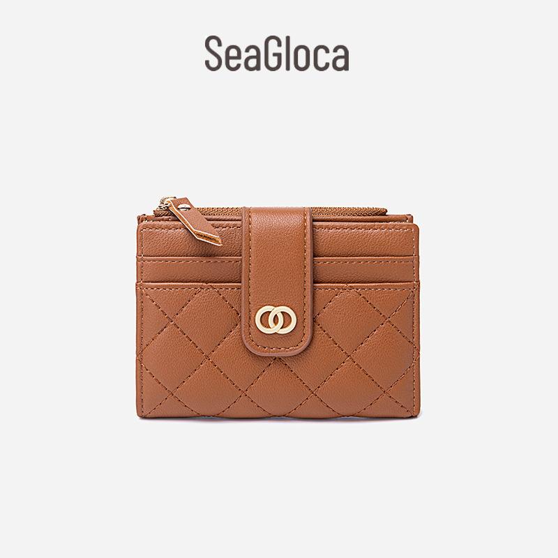 Seagloca New Luxury Women Short Wallet Lady Purse With Card Holder No. 353