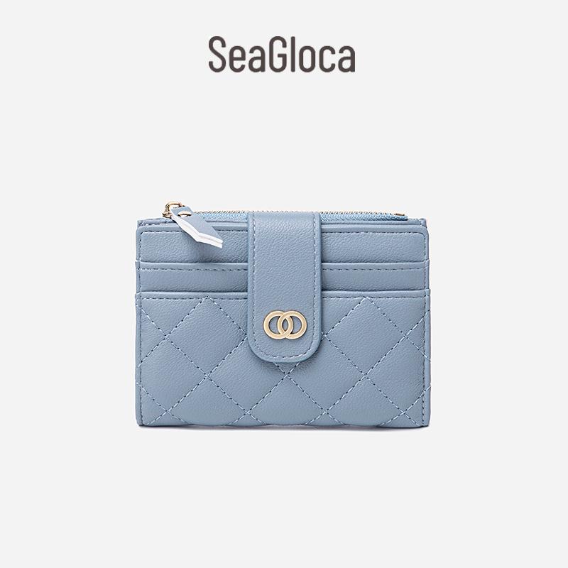 Seagloca New Luxury Women Short Wallet Lady Purse With Card Holder No. 353
