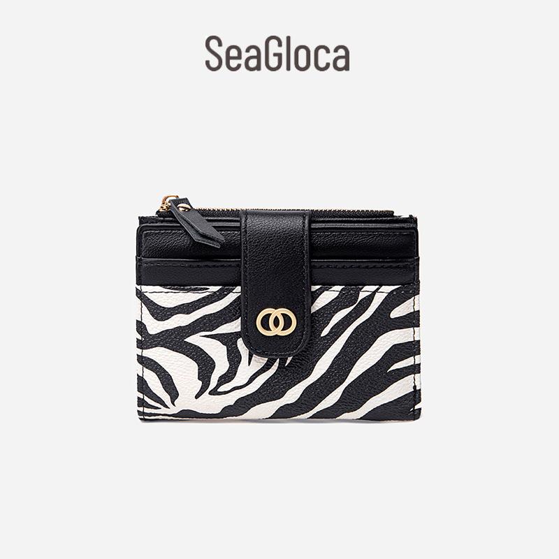 Seagloca New Luxury Women Short Wallet Lady Purse With Card Holder No. 353