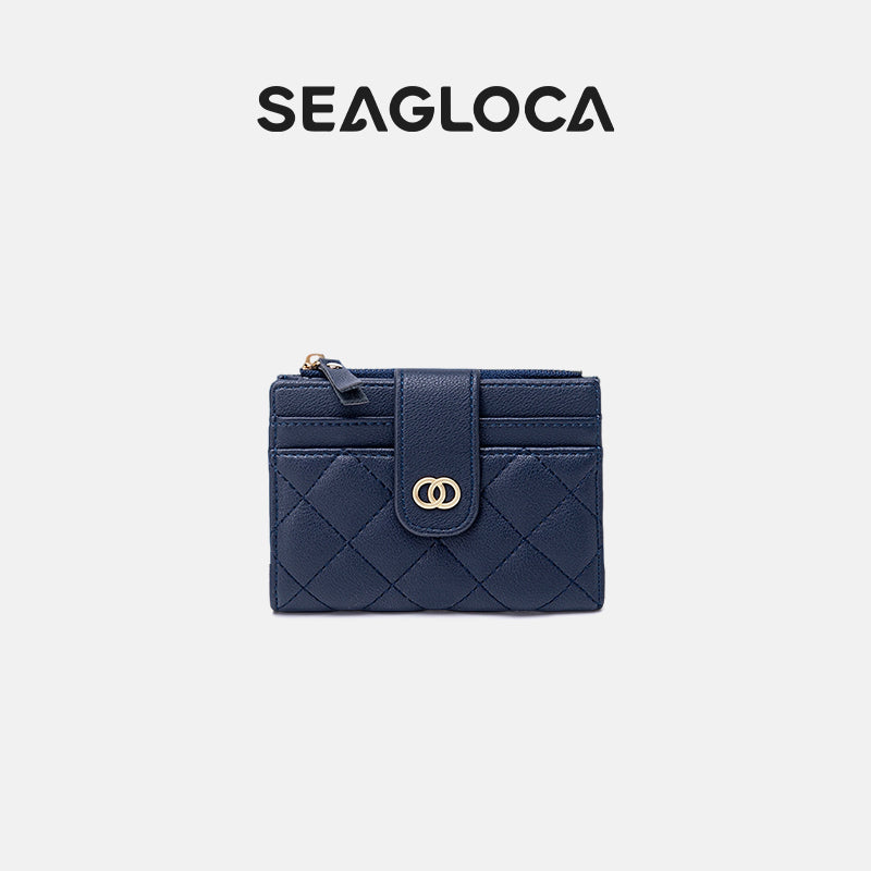Seagloca New Luxury Women Short Wallet Lady Purse With Card Holder No. 353