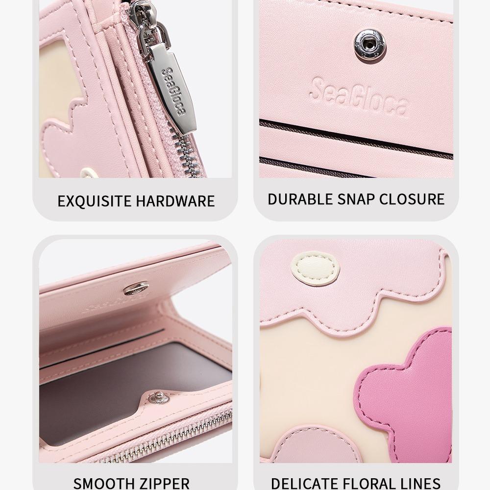 SeaGloca Fashionable New Style Multi-Functional Flower Pattern Purse Card Bag For Woman No 23
