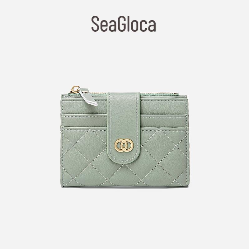 Seagloca New Luxury Women Short Wallet Lady Purse With Card Holder No. 353