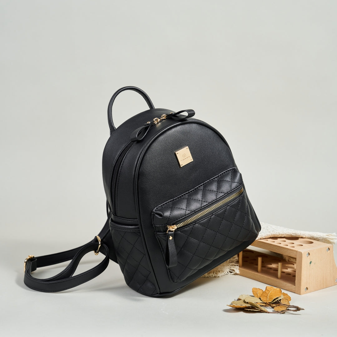Black Travel Backpack for Women | SeaGloca - view 3