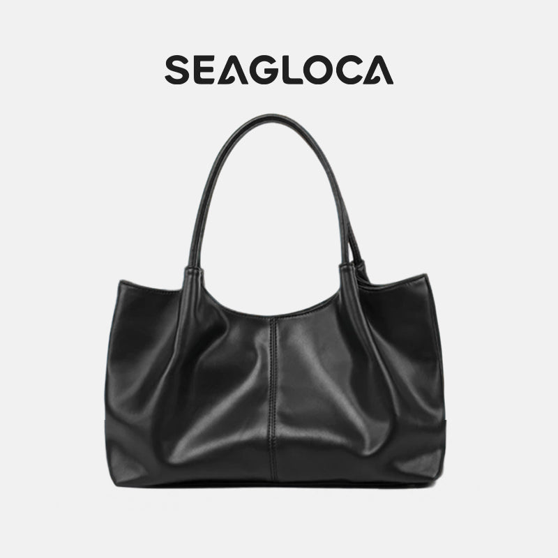 Black White Large Capacity Tote Bag for Women | SeaGloca