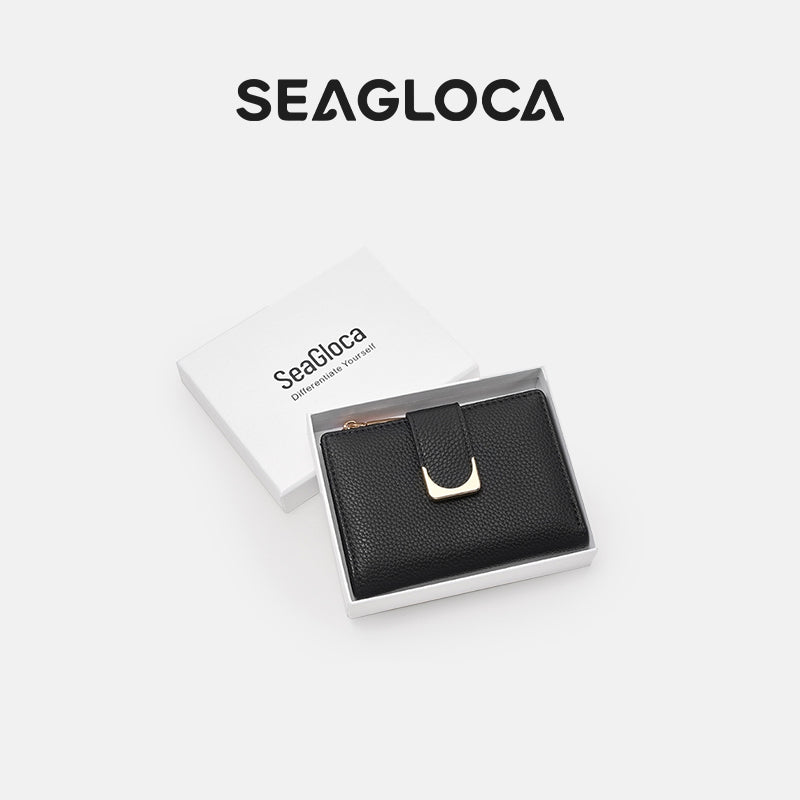 New Clemence PU Leather Short Zipper Fashion for Women | SeaGloca - view 5