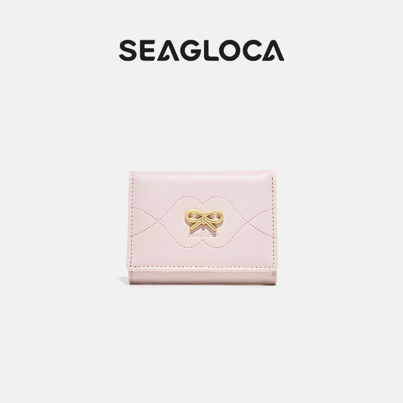 Fashion Bow Exquisite Soild Tri-fold Short for Women | SeaGloca