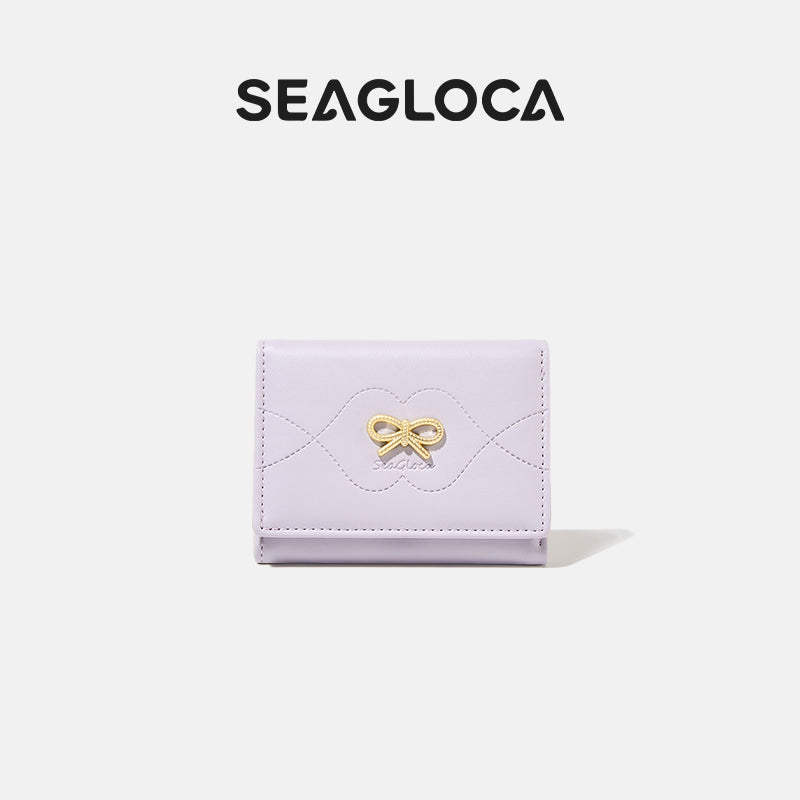 Fashion Bow Exquisite Soild Tri-fold Short for Women | SeaGloca - view 6