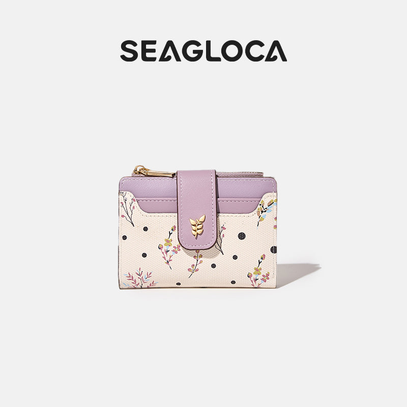 Fashion Niche Classic Print Floral Zipper for Women | SeaGloca