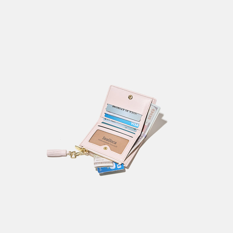 New Small Fresh Bow Short Wallet Compact for Women | SeaGloca - view 8
