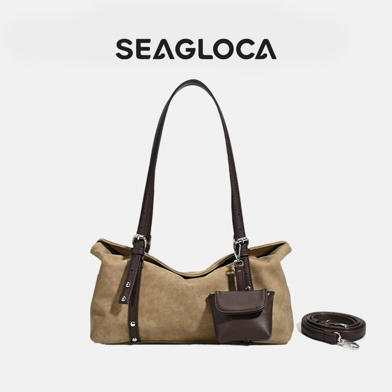 Denim Simple Commuter Pillow Bag Large Capacity for Women | SeaGloca