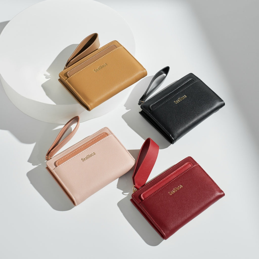 Contrast Zipper Coin Purse Clutch Wallet Card for Women | SeaGloca - view 2