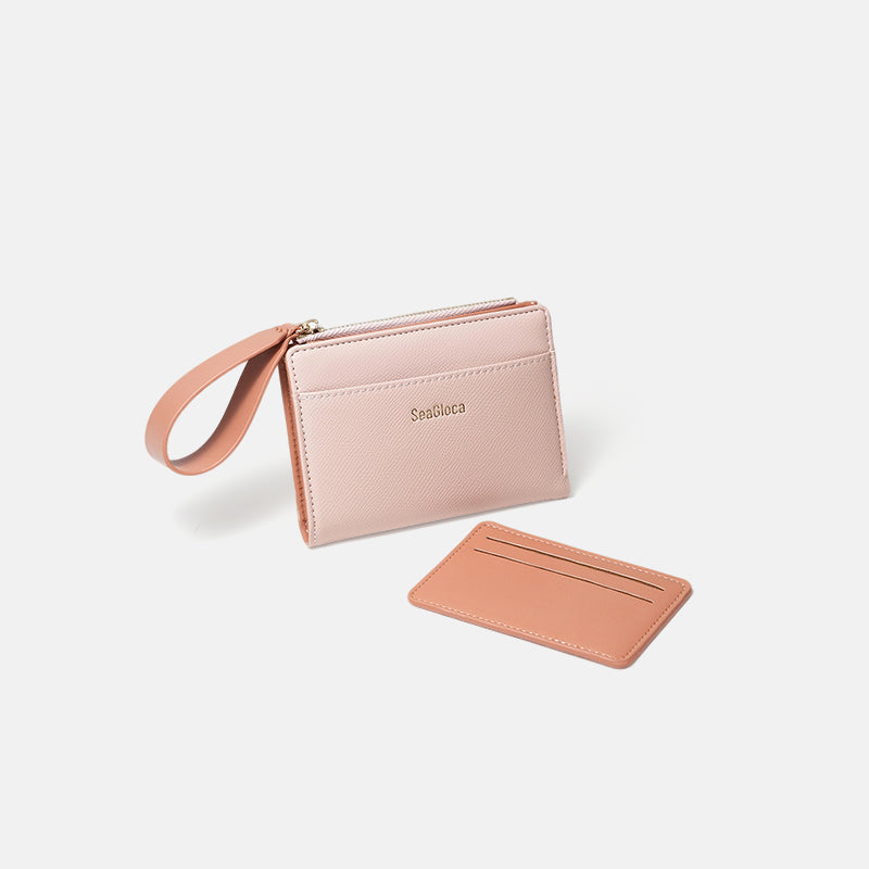 Contrast Zipper Coin Purse Clutch Wallet Card for Women | SeaGloca - view 7