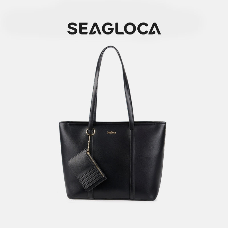 Laides Formal Bag Set Black Tote Bag for Women | SeaGloca