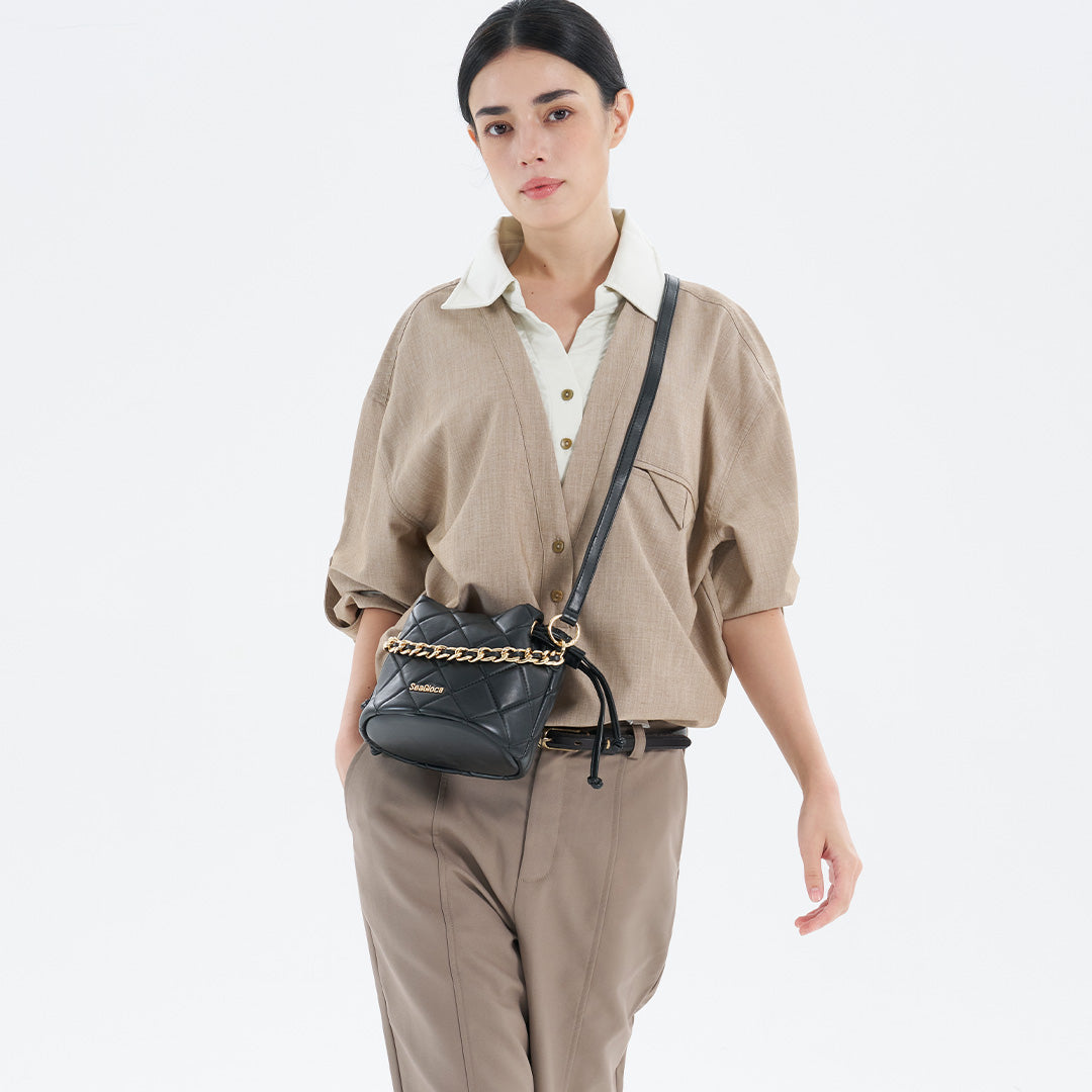 Bucket Bag Crossbody Chain Bag Single Shoulder for Women | SeaGloca - view 6