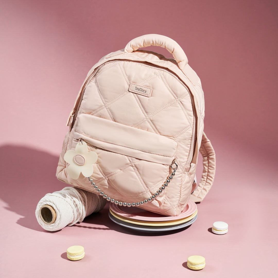 Fashion Diamond Pattern Backpack Schoolbag for Women | SeaGloca - view 3