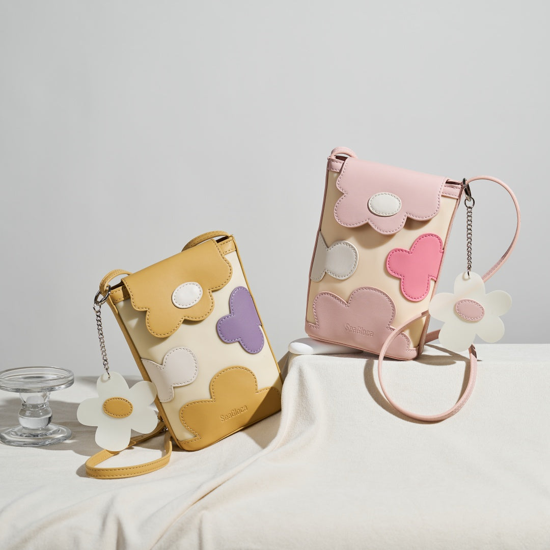 Fashionable Flower Pattern Phone Bag Small for Women | SeaGloca - view 2