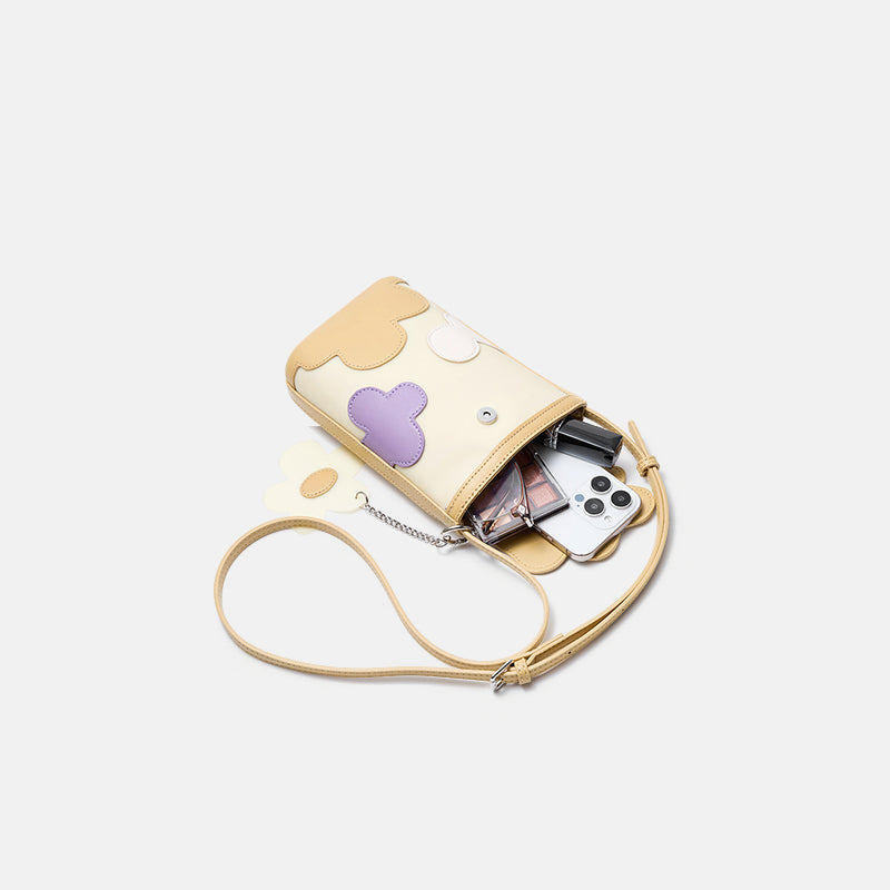 Fashionable Flower Pattern Phone Bag Small for Women | SeaGloca - view 8