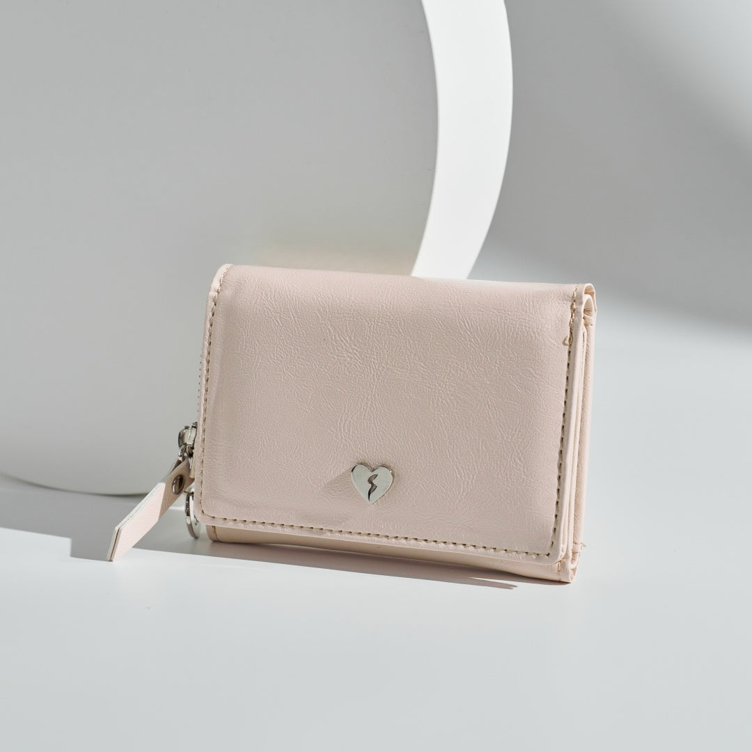 Love Multi-Card Slot Short Wallet with Zipper for Women | SeaGloca - view 3