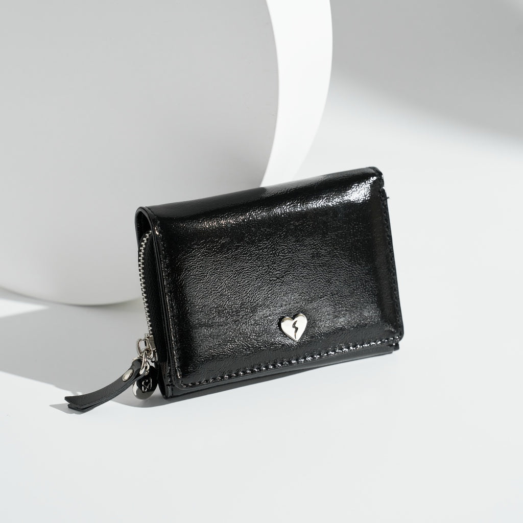 Love Multi-Card Slot Short Wallet with Zipper for Women | SeaGloca - view 4