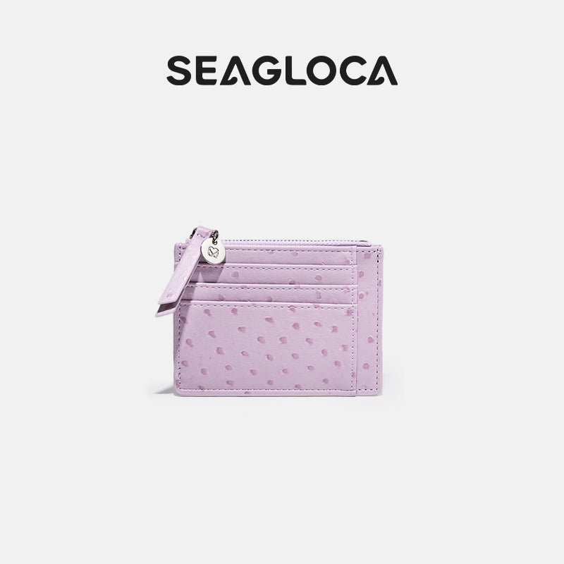Textured Lilac Card Case Design Premium Lilac for Women | SeaGloca