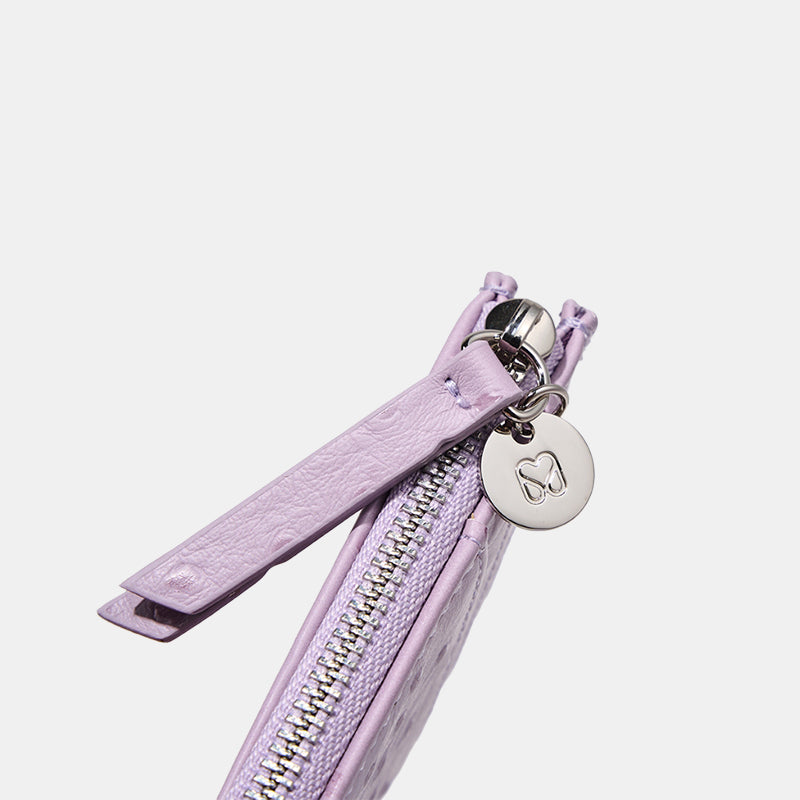 Textured Lilac Card Case Design Premium Lilac for Women | SeaGloca - view 7