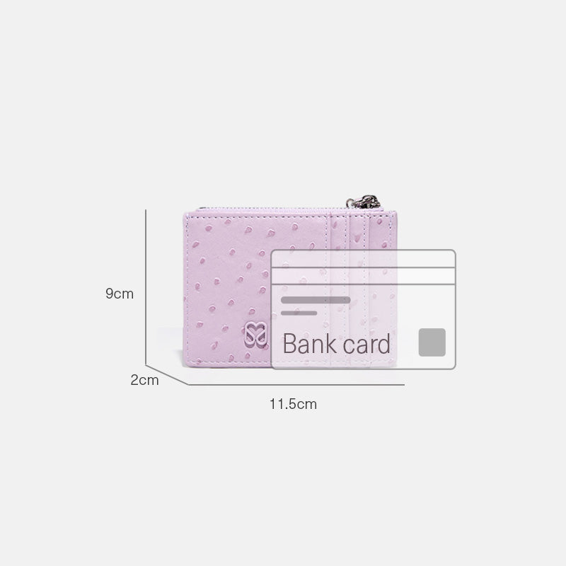 Textured Lilac Card Case Design Premium Lilac for Women | SeaGloca - view 9
