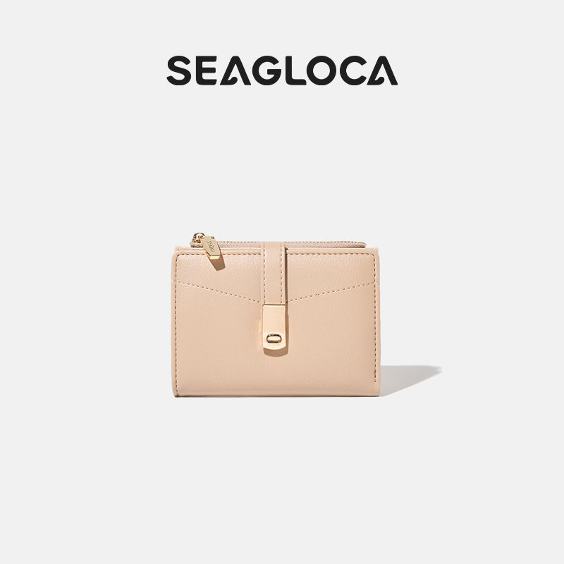 Card Cash Storage All-In-One Short Simple Retro for Women | SeaGloca