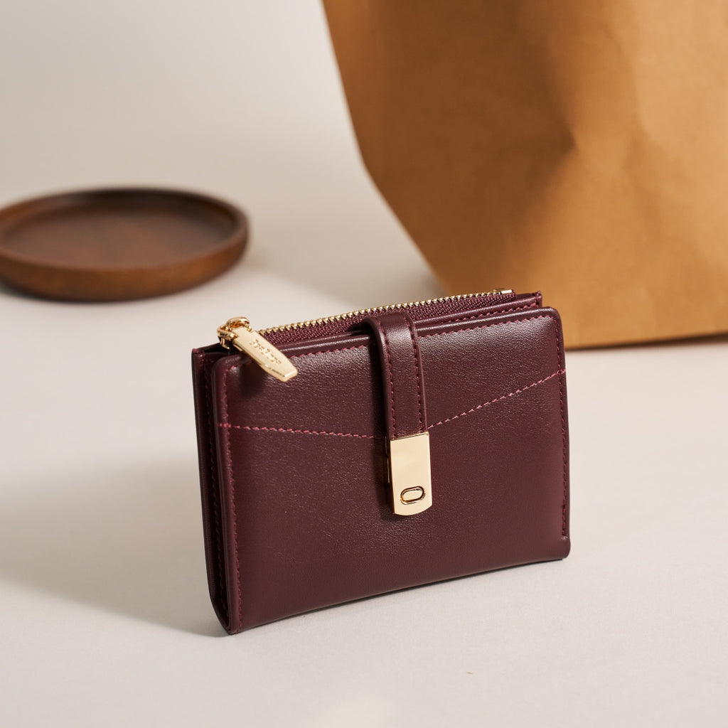 Card Cash Storage All-In-One Short Simple Retro for Women | SeaGloca - view 4