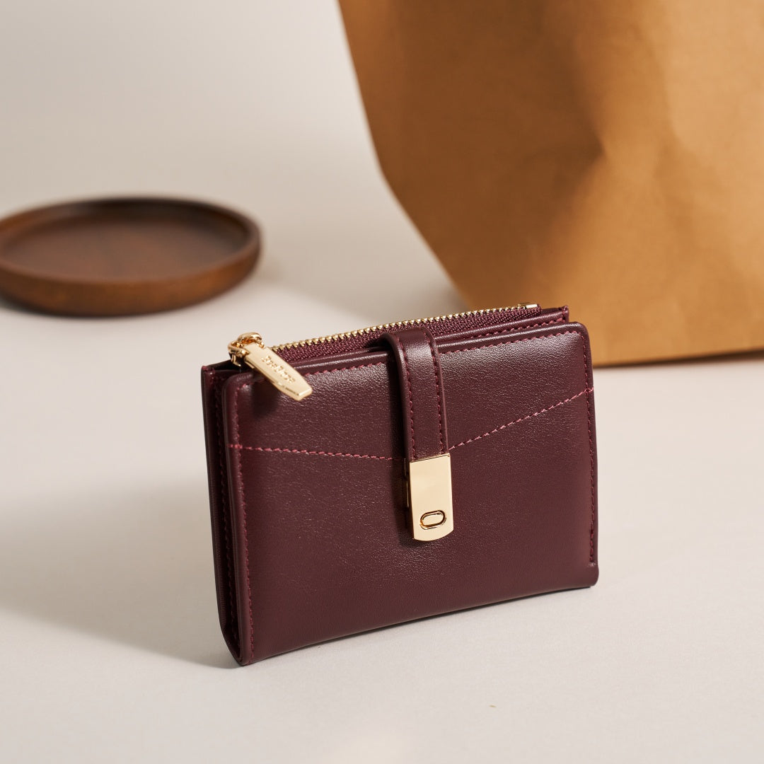 Card Cash Storage All-In-One Short Simple Retro for Women | SeaGloca - view 4