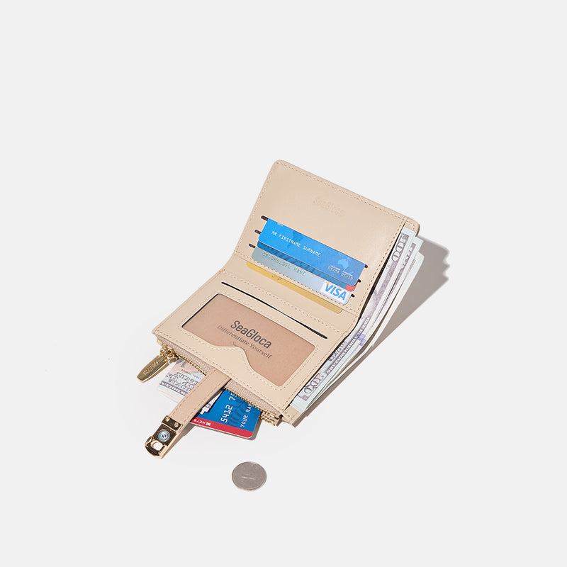 Card Cash Storage All-In-One Short Simple Retro for Women | SeaGloca - view 8