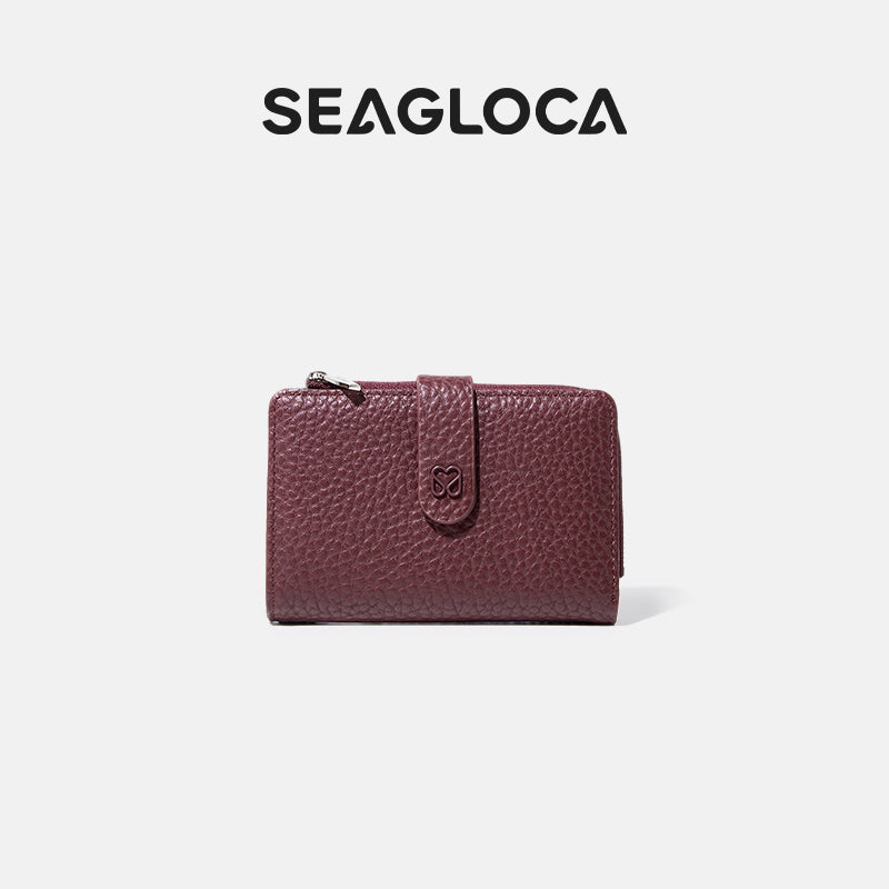 Premium Textured Wallet Multi Functional Zip for Women | SeaGloca