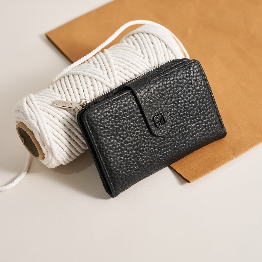 Premium Textured Wallet Multi Functional Zip for Women | SeaGloca - view 3