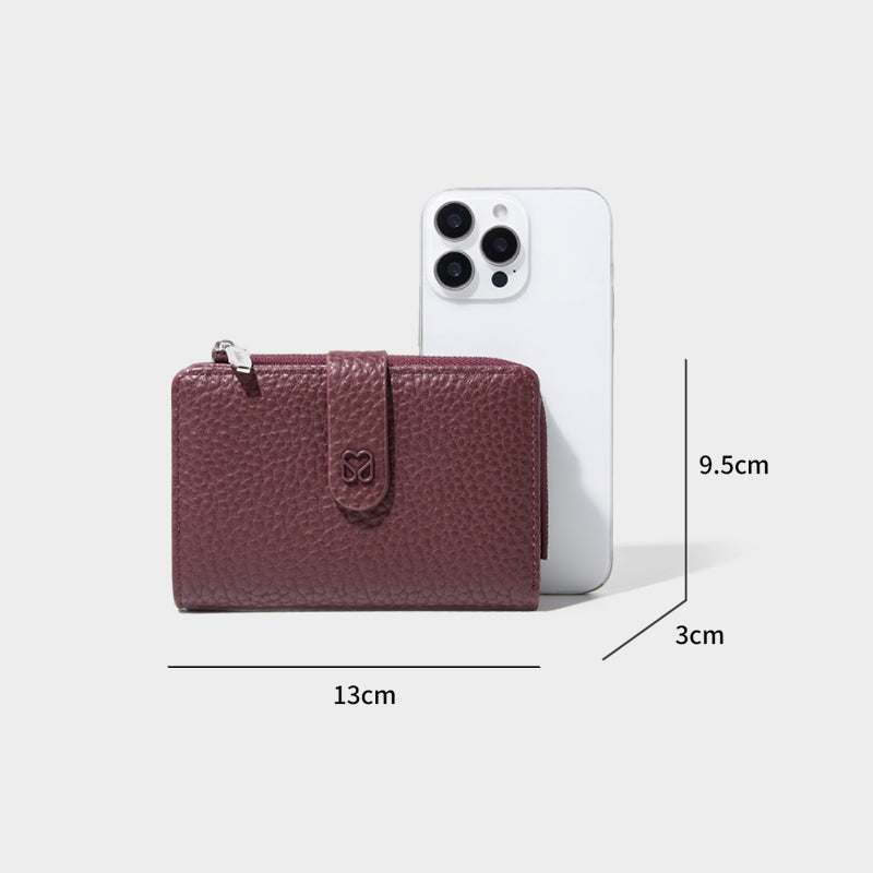 Premium Textured Wallet Multi Functional Zip for Women | SeaGloca - view 9
