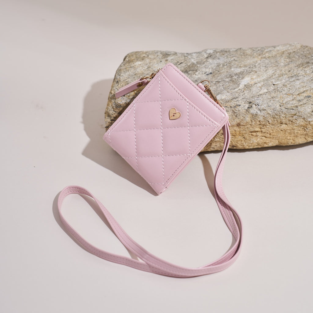 Textured Leather Zip Card Case with Detachable for Women | SeaGloca - view 3