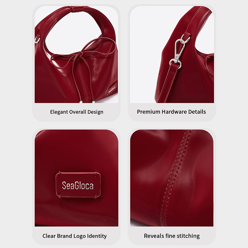 Handbag with Gift Box-Elegant Bow-Decorated for Women | SeaGloca - view 7