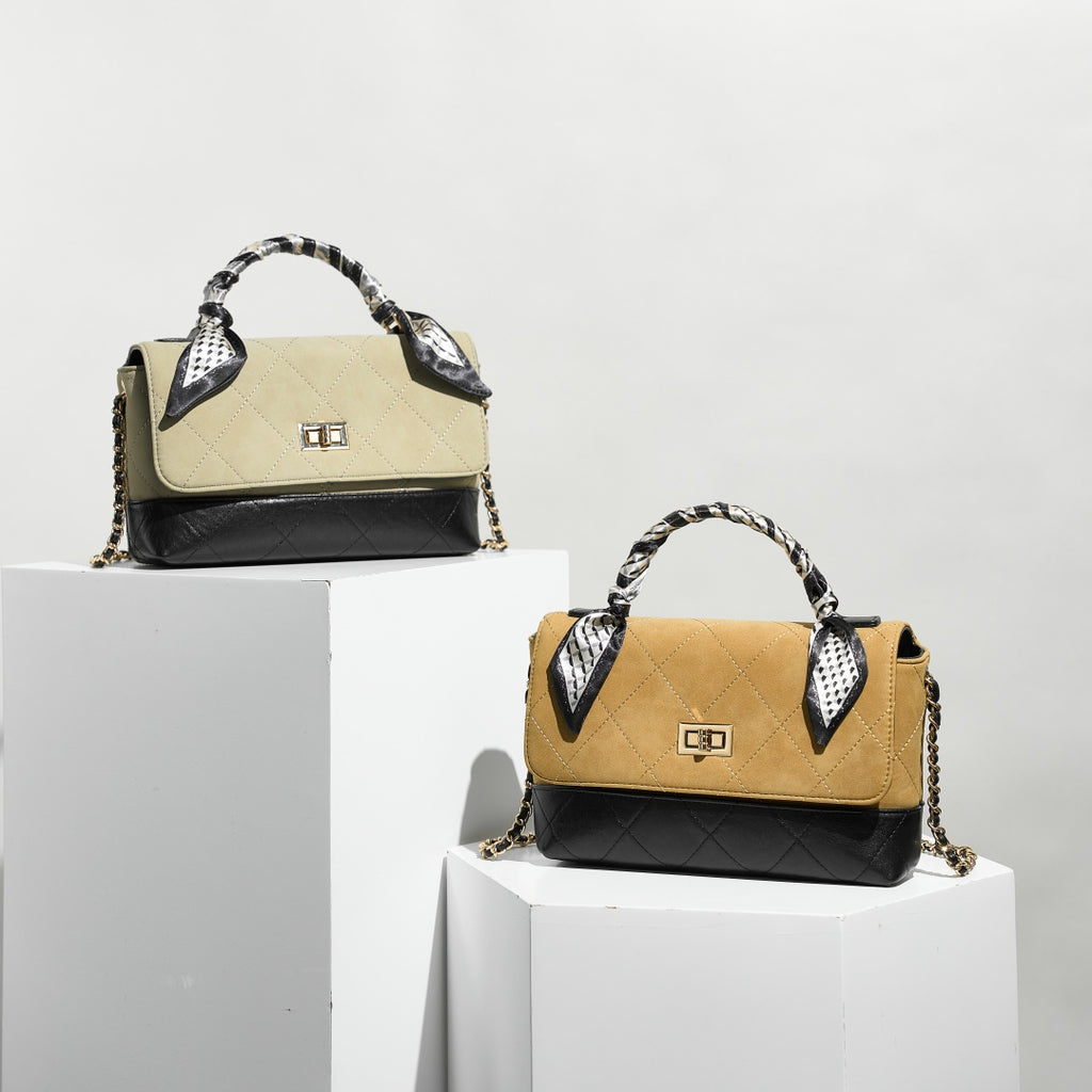Handbag with Detachable Scarf & Gift Box Weave for Women | SeaGloca - view 2