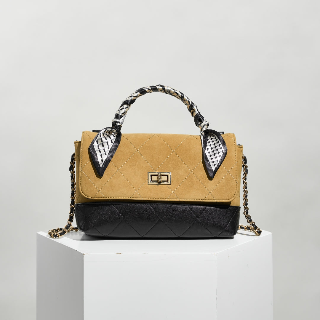 Handbag with Detachable Scarf & Gift Box Weave for Women | SeaGloca - view 3