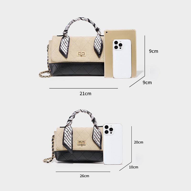 Handbag with Detachable Scarf & Gift Box Weave for Women | SeaGloca - view 9