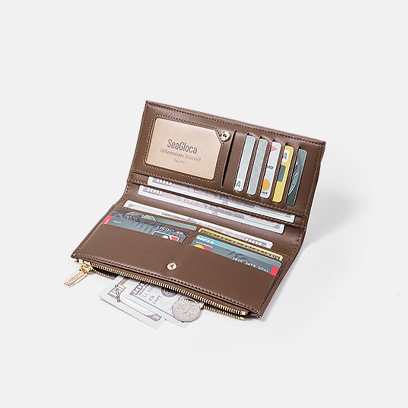 PU Leather Multi-Card Holder Long Wallet for Women | SeaGloca - view 8