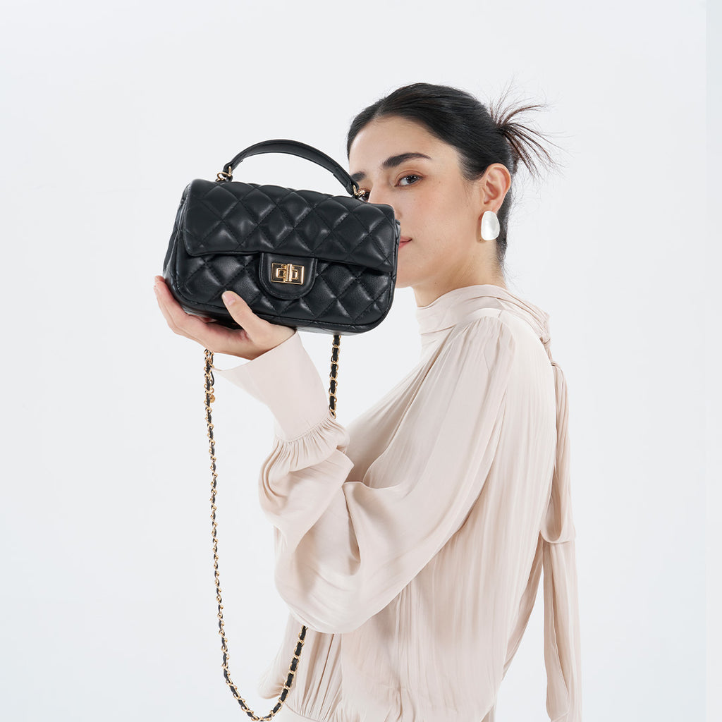 Chic&Versatile Diamond-Quilted Shoulder for Women | SeaGloca - view 5