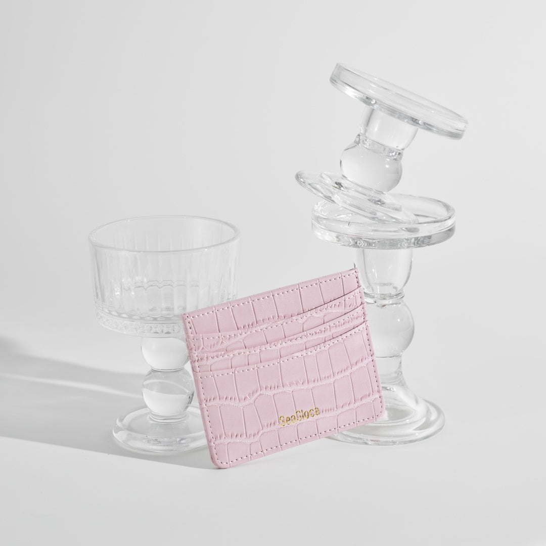 Chic Multi-Color Crocodile Pattern Card Holder for Women | SeaGloca - view 4