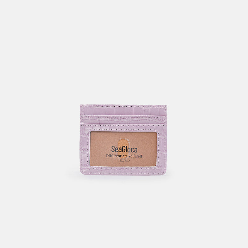 Chic Multi-Color Crocodile Pattern Card Holder for Women | SeaGloca - view 7